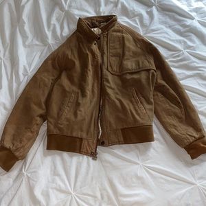 Marlboro Leather Bomber Jacket